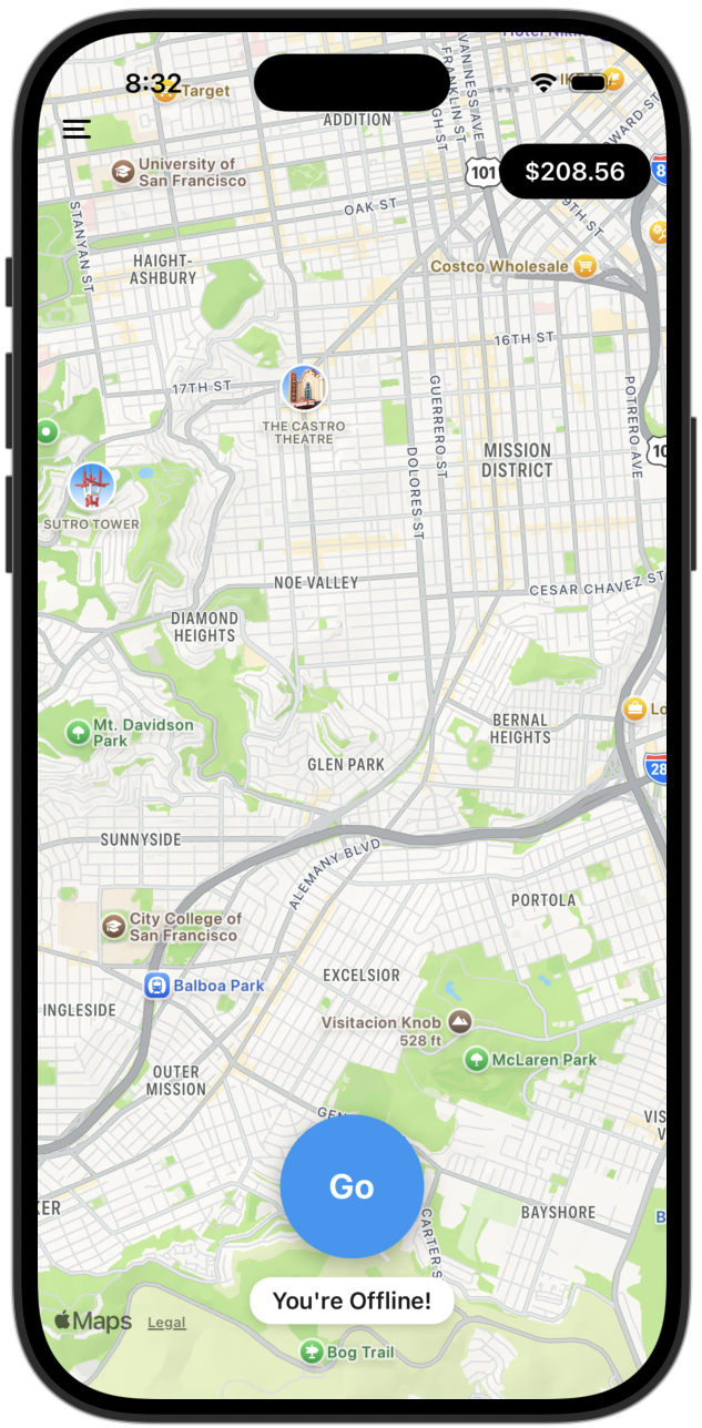 Customer App Interface