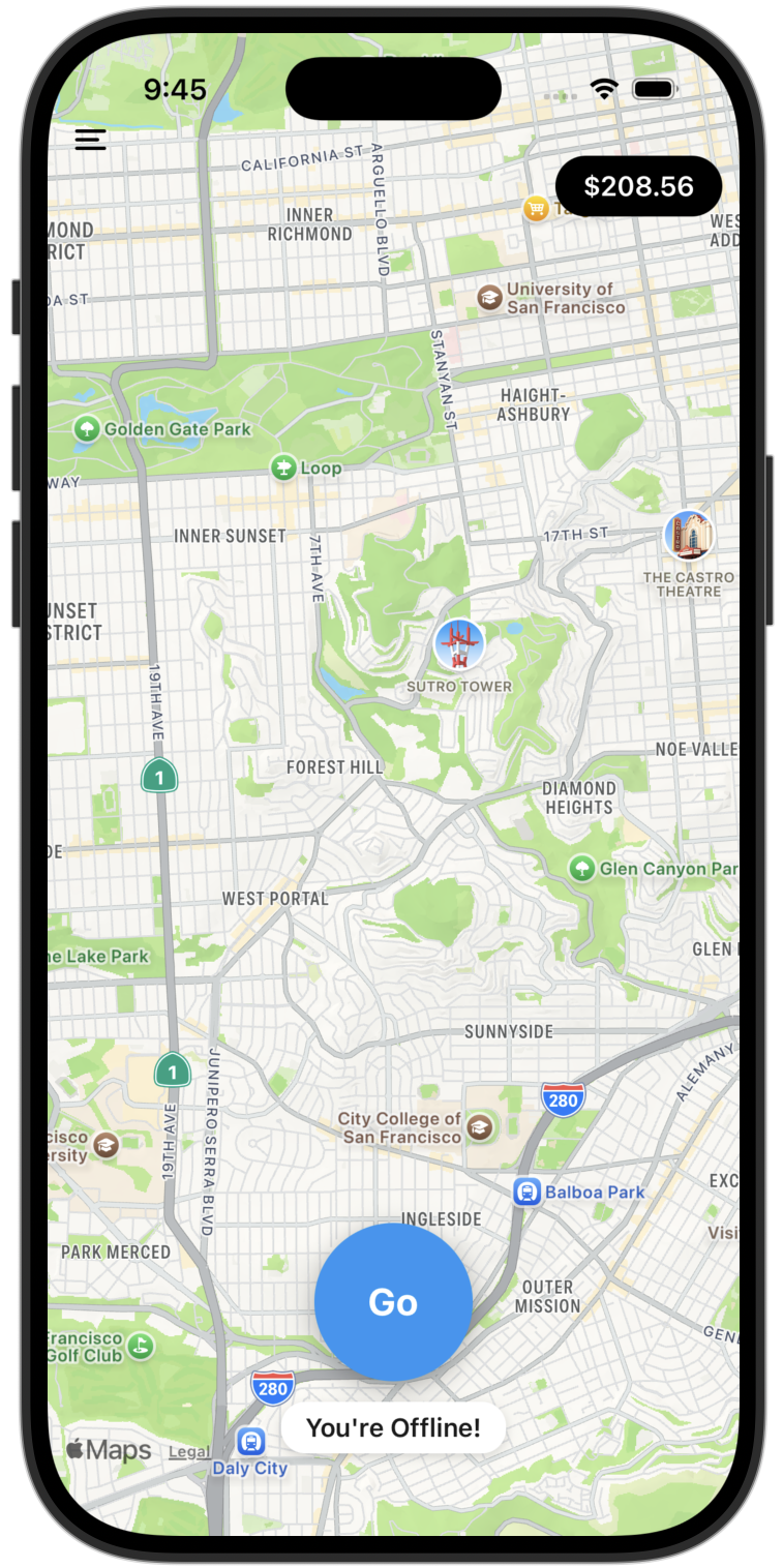 Customer App Interface